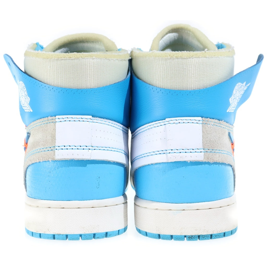 NIKE(ナイキ) ×Off-White Air Jordan 1 High オフホワイト エアジョーダン1 UNC ハイカットスニーカー ブルー US10.5/28.5cm AQ0818-148