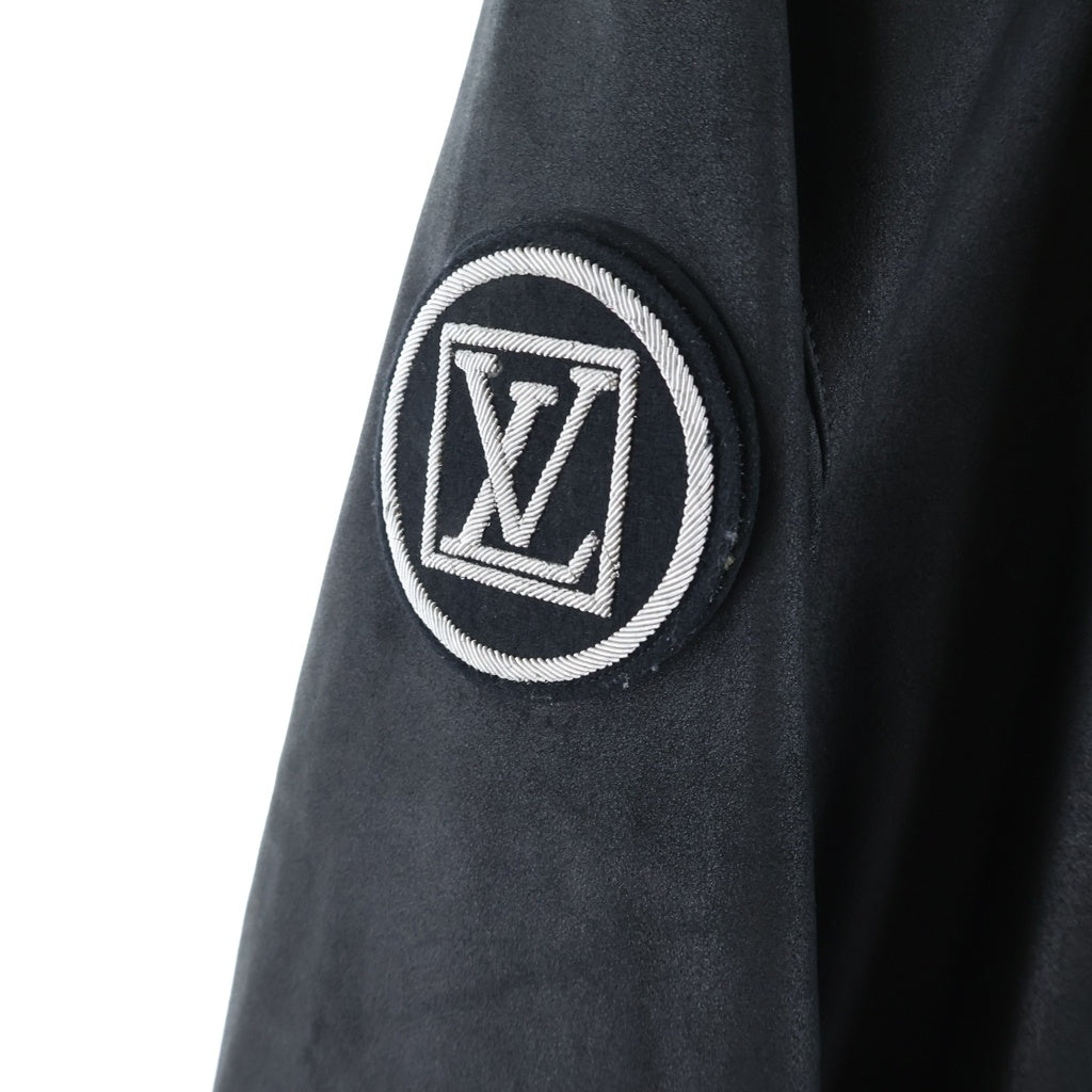 LOUIS VUITTON(ルイヴィトン) ディアスキン ロゴワッペン レザージャケット ブラック
