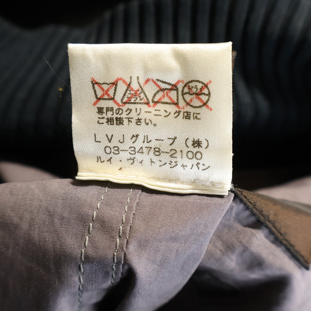 LOUIS VUITTON(ルイヴィトン) ディアスキン ロゴワッペン レザージャケット ブラック