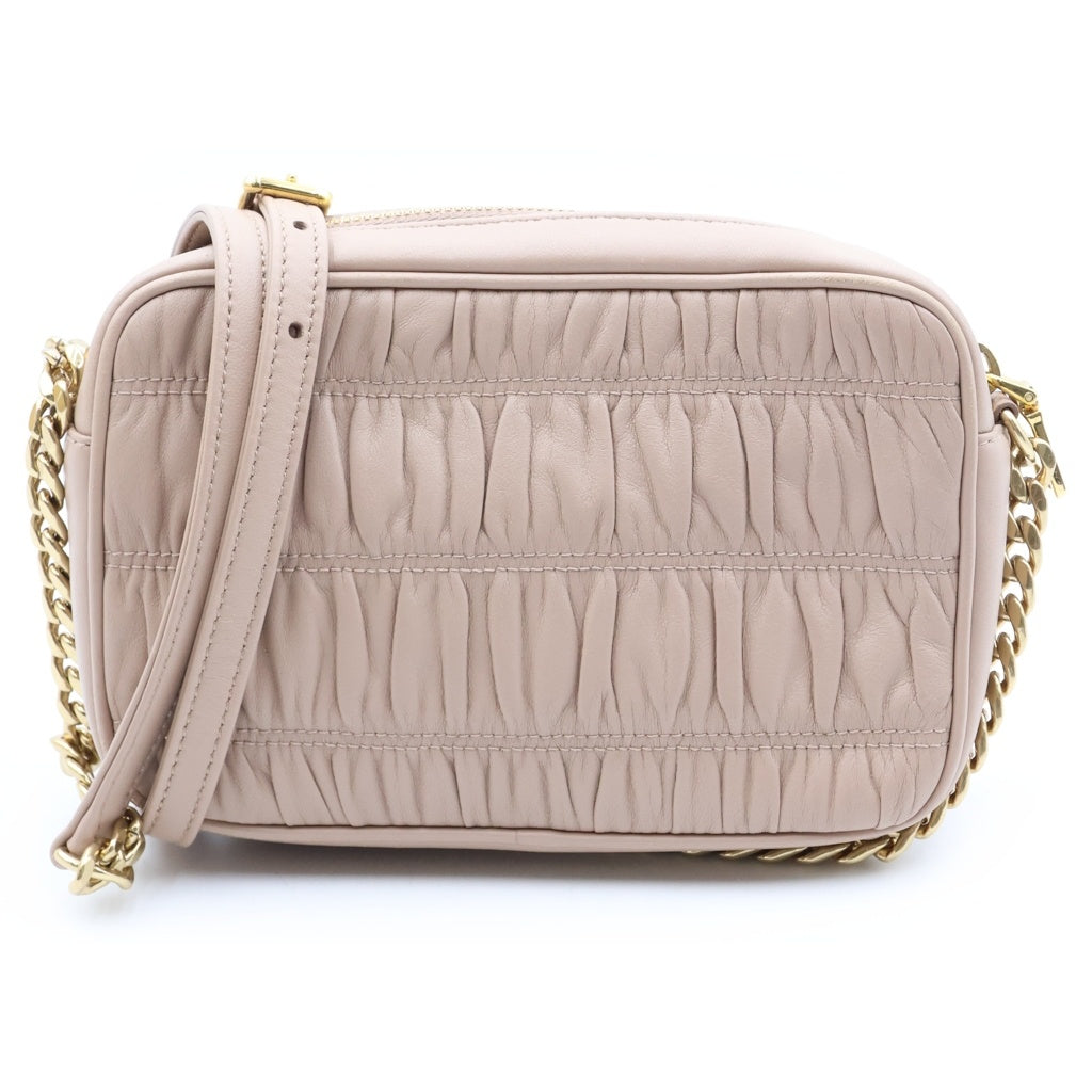 PRADA(プラダ) ナッパ ゴーフル カメラバッグ ショルダーバッグ ピンク 1BH112 レディース