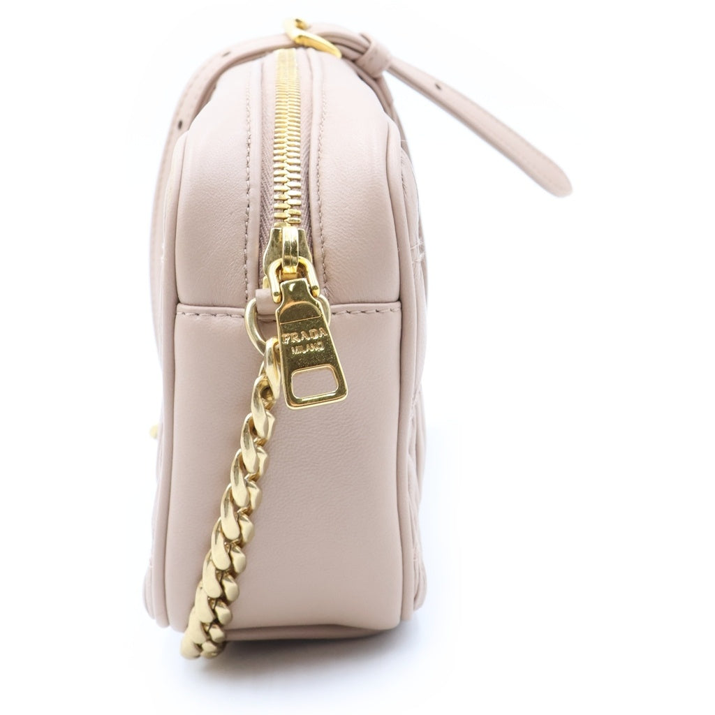 PRADA(プラダ) ナッパ ゴーフル カメラバッグ ショルダーバッグ ピンク 1BH112 レディース