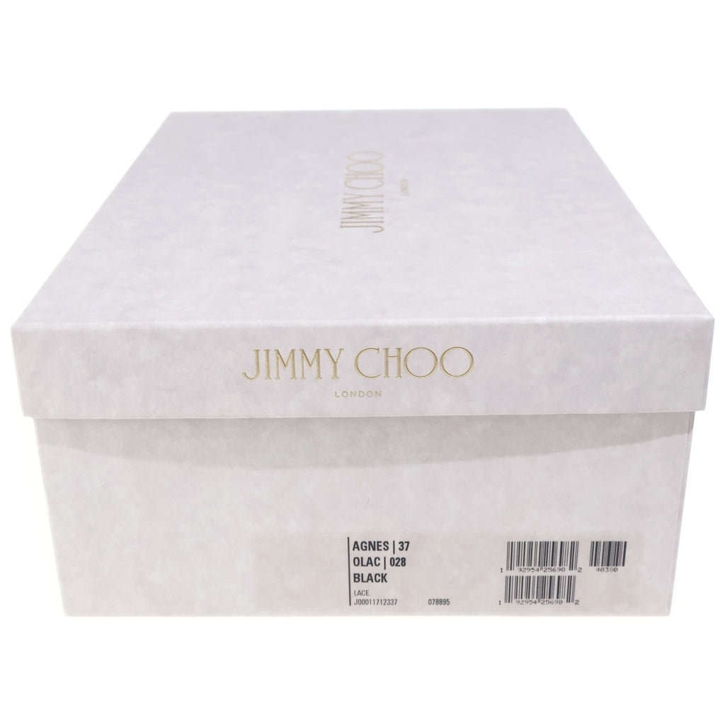 JIMMY CHOO(ジミーチュウ) AGNES レース ヒールパンプス レディース ブラック J00011712337