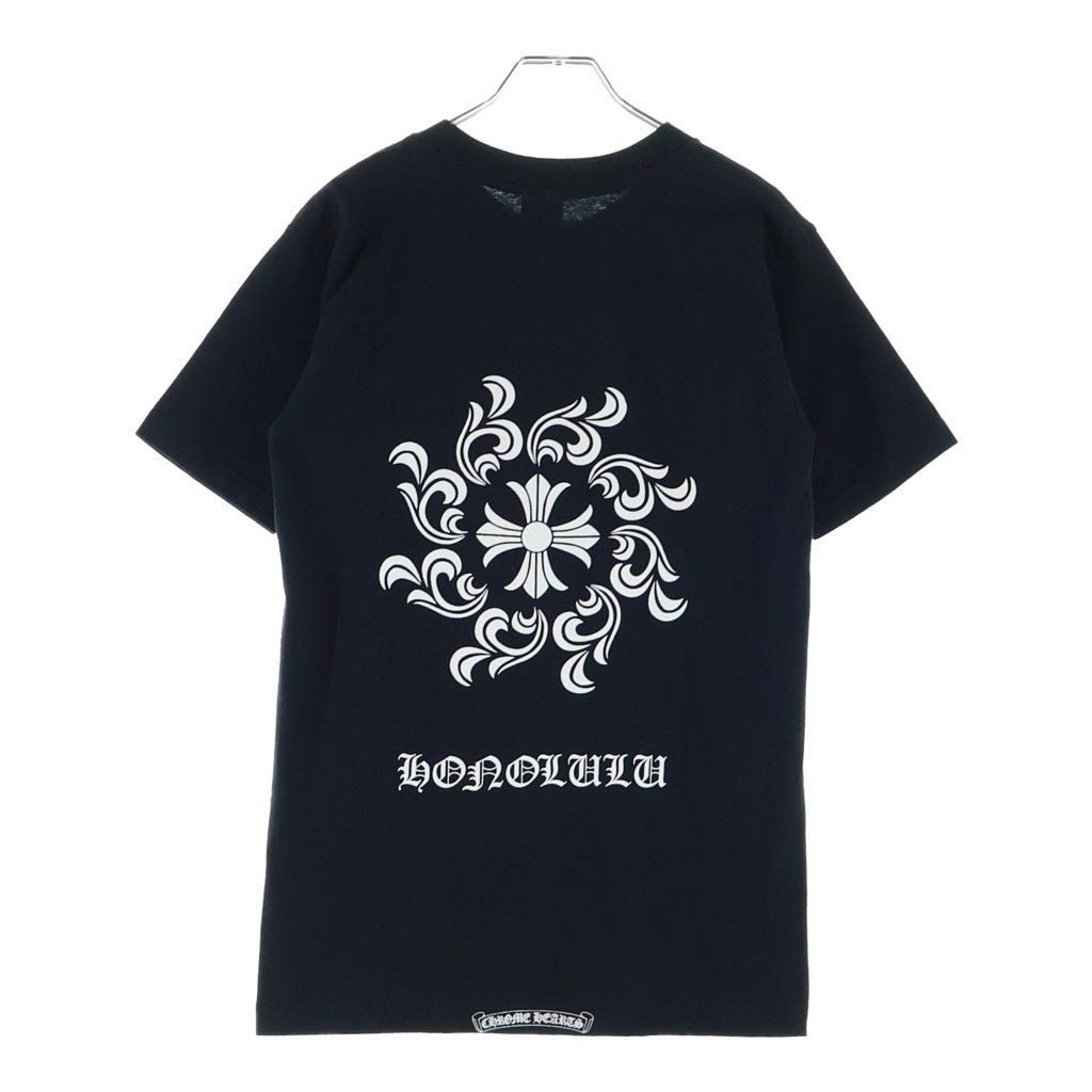 CHROME HEARTS(クロムハーツ) OLD HONOLULU CH PLS TEE オールド ホノルル限定 CHプラス クルーネック半袖Tシャツカットソー ブラック