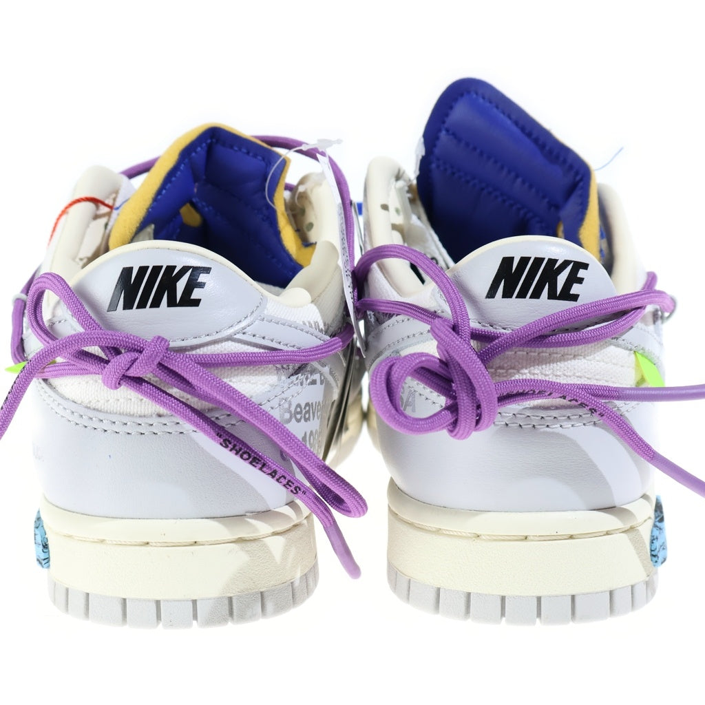 NIKE(ナイキ) ×Off-White Dunk Low1 of 50 Lot.48 オフホワイト ダンク ローカットスニーカー グレー US8/26cm DM1602-107