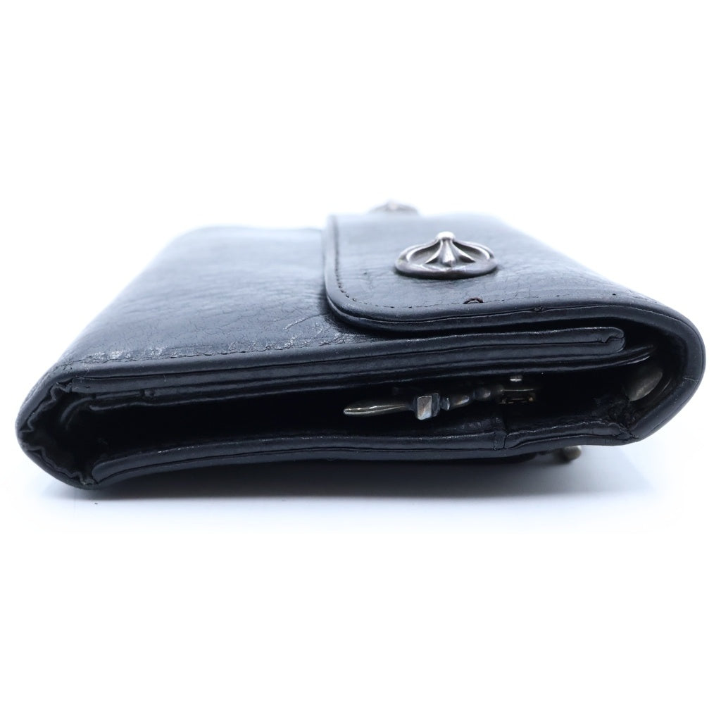 CHROME HEARTS(クロムハーツ) WAVE ウェーブ レザーウォレット 財布 ブラック