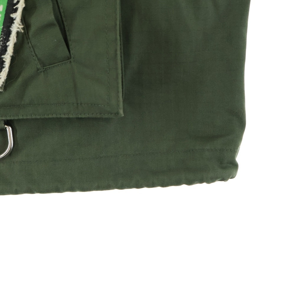 DIESEL(ディーゼル) Logo Patch Utility Vest ロゴパッチ キルティング ベスト カーキ