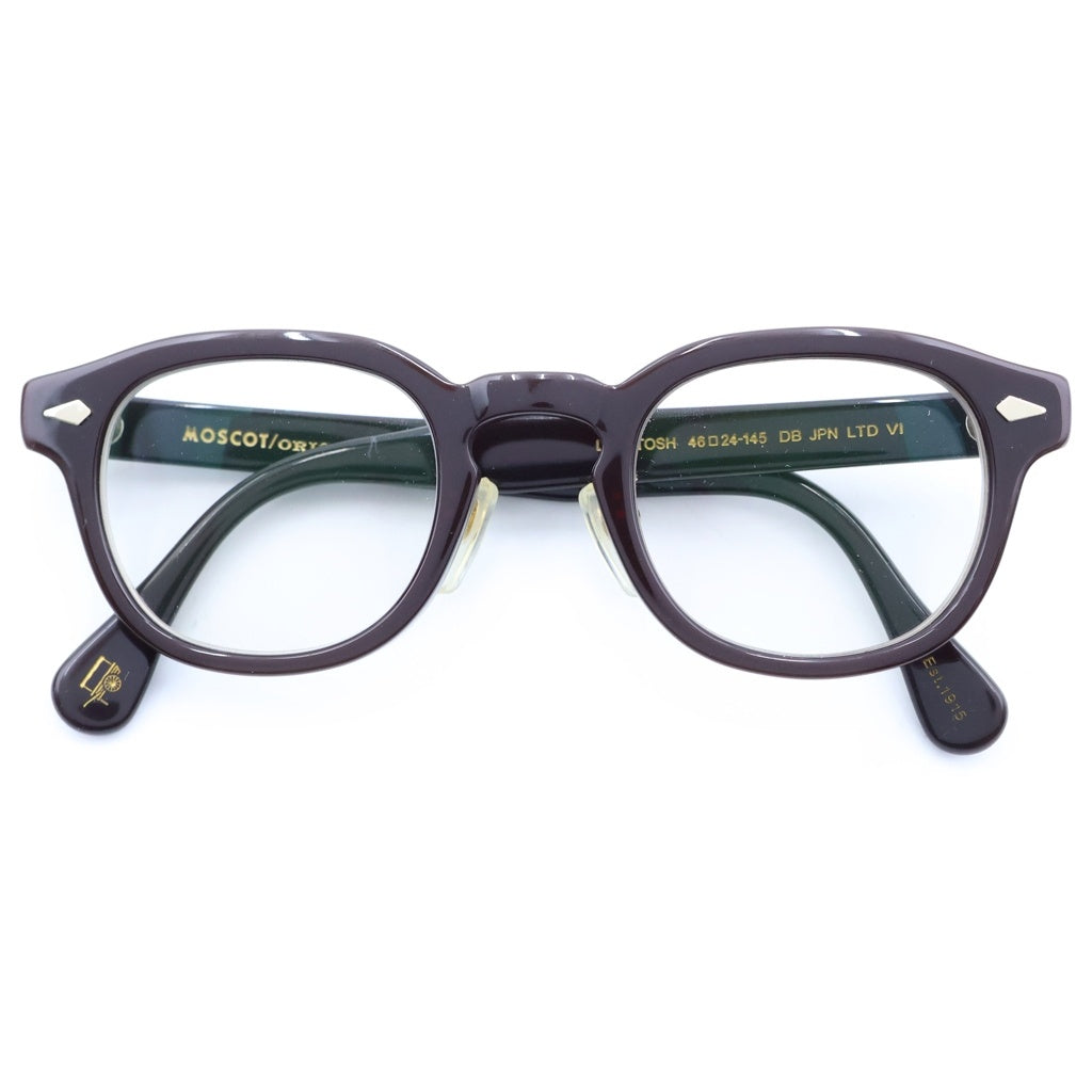 MOSCOT(モスコット) LEMTOSH レムトッシュ ボストンフレームサングラス 眼鏡 バーガンディ/ゴールド