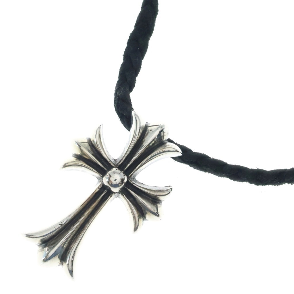 CHROME HEARTS(クロムハーツ) CH CRS SMLスモールCHクロス BC ボロチップブレイド ネックレス シルバー BCA220