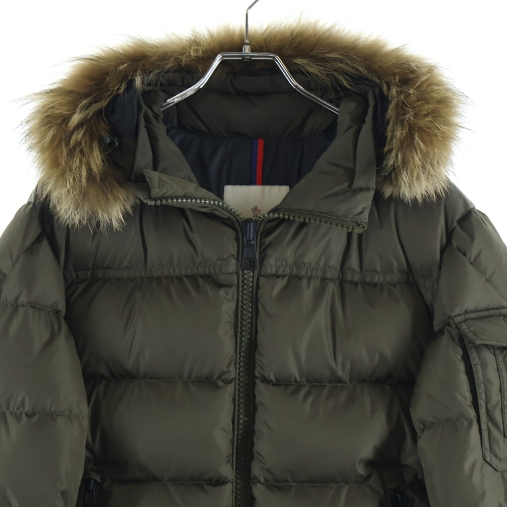 MONCLER(モンクレール) MARQUE フードファー ダウンジャケット カーキ E20914137825