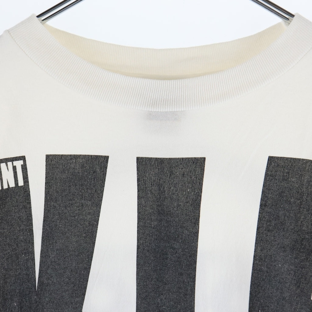 SAINT MICHAEL(セントマイケル) 25AW ×The KLF L/S Tee クルーネック長袖Tシャツカットソー ホワイト SM-HR1-0000-C05