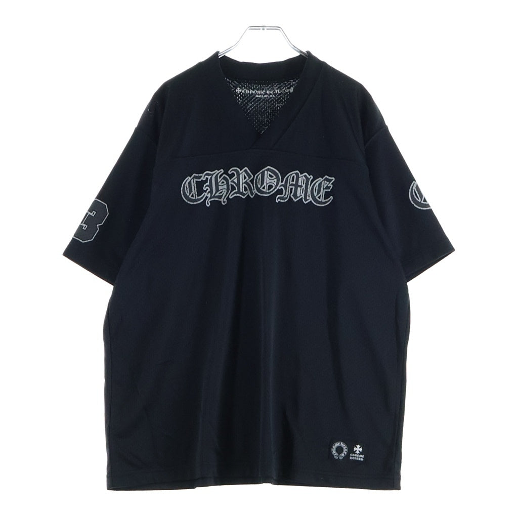 CHROME HEARTS(クロムハーツ) MESH WARM UP JERSEY CHプリントメッシュ半袖シャツ ブラック