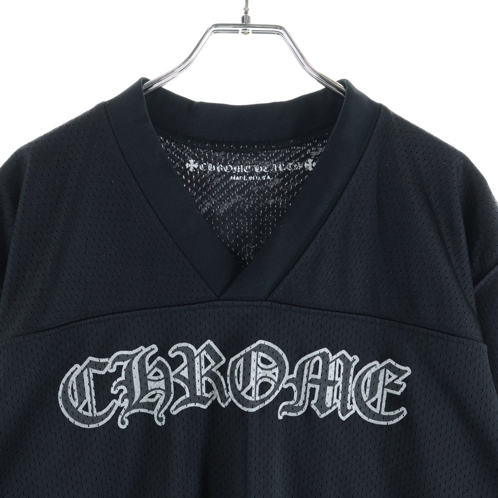 CHROME HEARTS(クロムハーツ) MESH WARM UP JERSEY CHプリントメッシュ半袖シャツ ブラック
