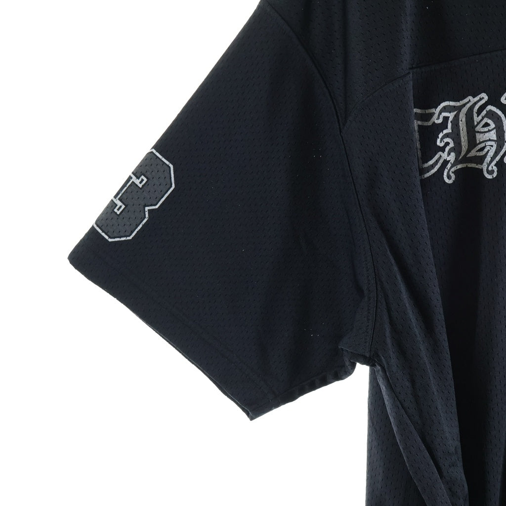 CHROME HEARTS(クロムハーツ) MESH WARM UP JERSEY CHプリントメッシュ半袖シャツ ブラック