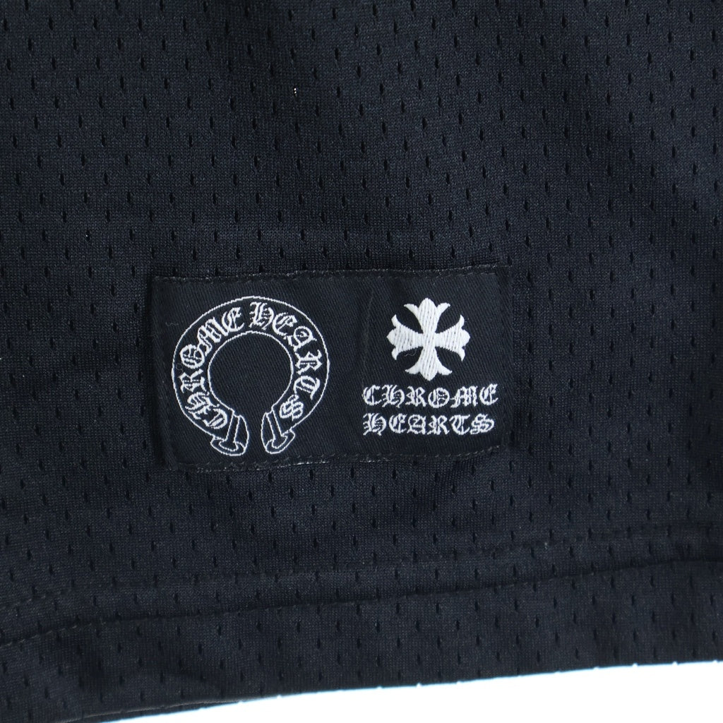 CHROME HEARTS(クロムハーツ) MESH WARM UP JERSEY CHプリントメッシュ半袖シャツ ブラック