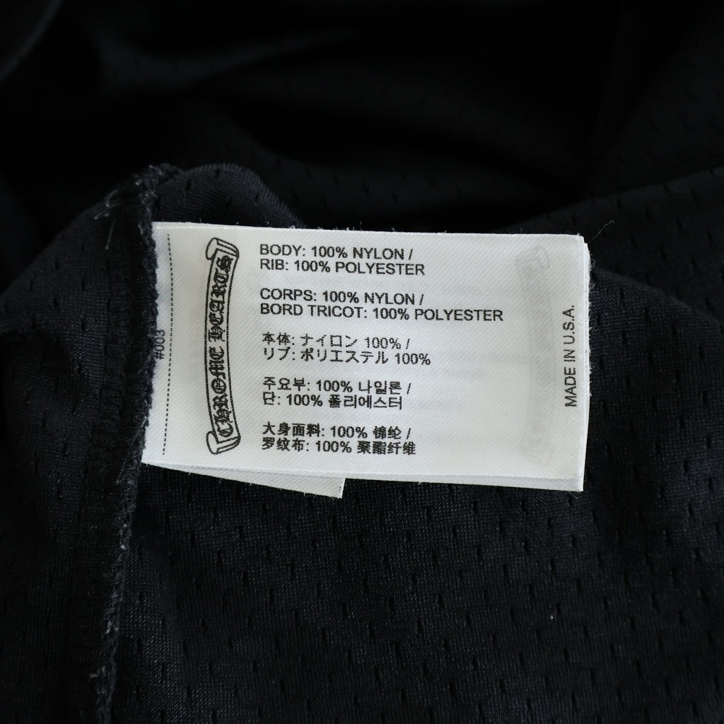 CHROME HEARTS(クロムハーツ) MESH WARM UP JERSEY CHプリントメッシュ半袖シャツ ブラック