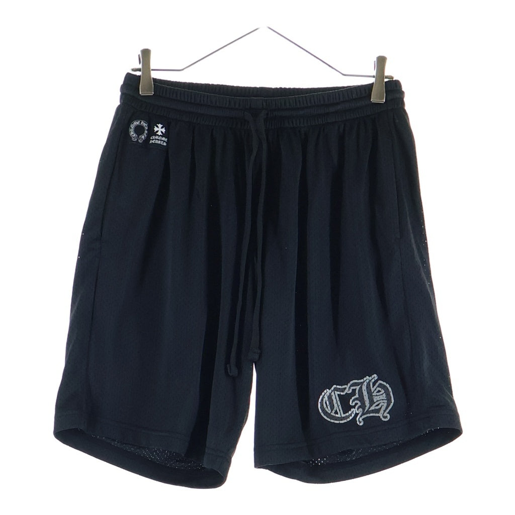 CHROME HEARTS(クロムハーツ) MESH WARM UP JERSEY CHプリントメッシュハーフパンツ ブラック