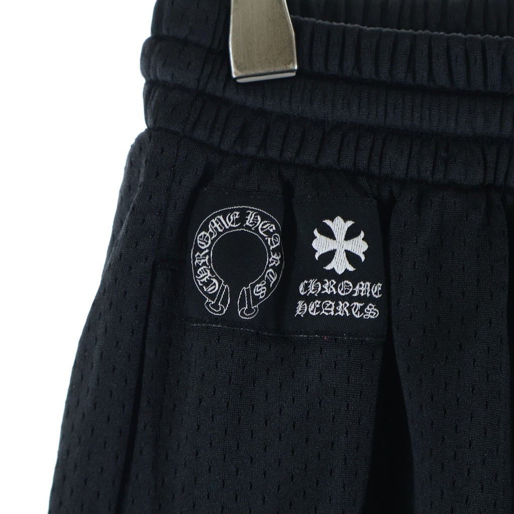 CHROME HEARTS(クロムハーツ) MESH WARM UP JERSEY CHプリントメッシュハーフパンツ ブラック