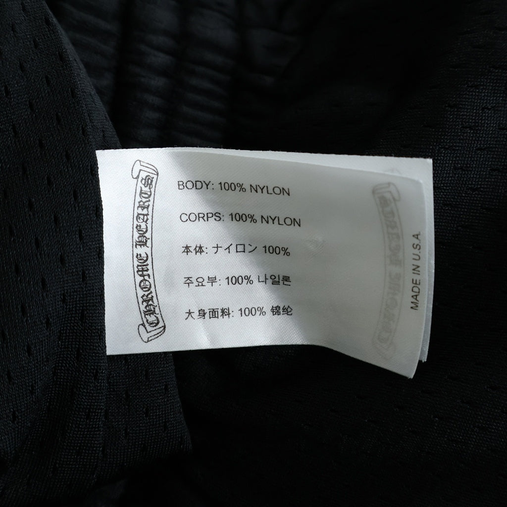 CHROME HEARTS(クロムハーツ) MESH WARM UP JERSEY CHプリントメッシュハーフパンツ ブラック