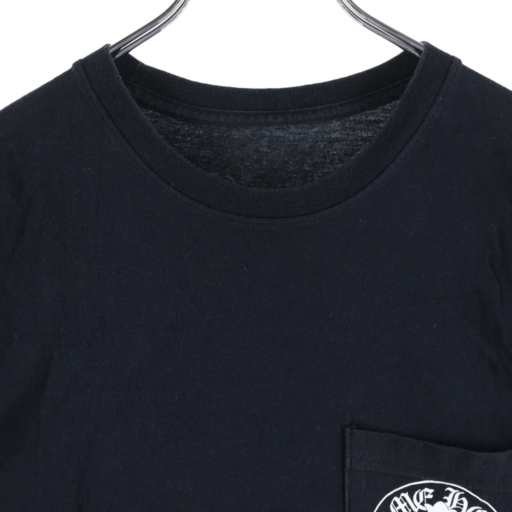 CHROME HEARTS(クロムハーツ) BACK 3 CRS HORSESHOE Tee バック3クロス ホースシュー クルーネック半袖Tシャツカットソー ブラック