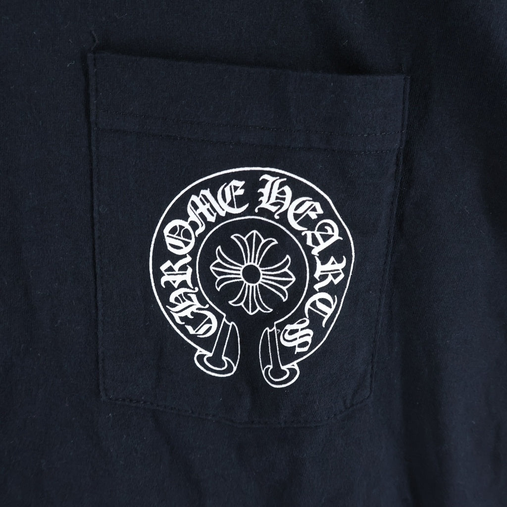 CHROME HEARTS(クロムハーツ) RS3 モノグラムマルチプリント クルーネック半袖Tシャツカットソー ブラック