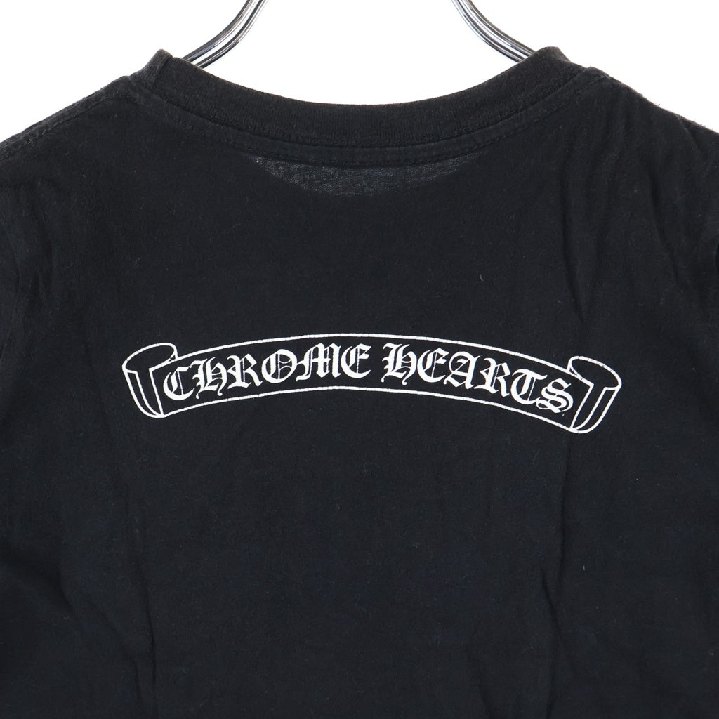 CHROME HEARTS(クロムハーツ) BACK SCROLL LABEL バックスクロールラベル クルーネック半袖Tシャツカットソー キッズ ブラック