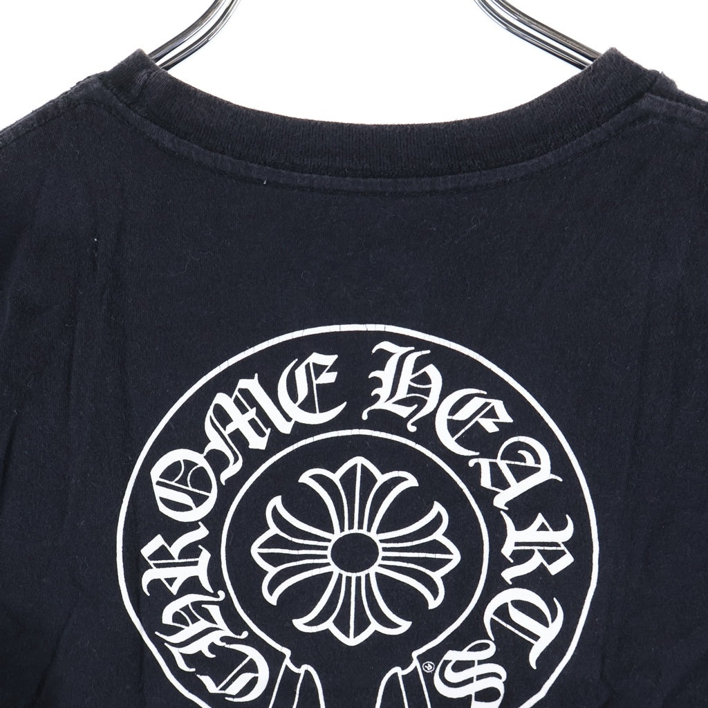 CHROME HEARTS(クロムハーツ) BACK HORSESHOE バックホースシュー クルーネック半袖Tシャツカットソー キッズ ブラック