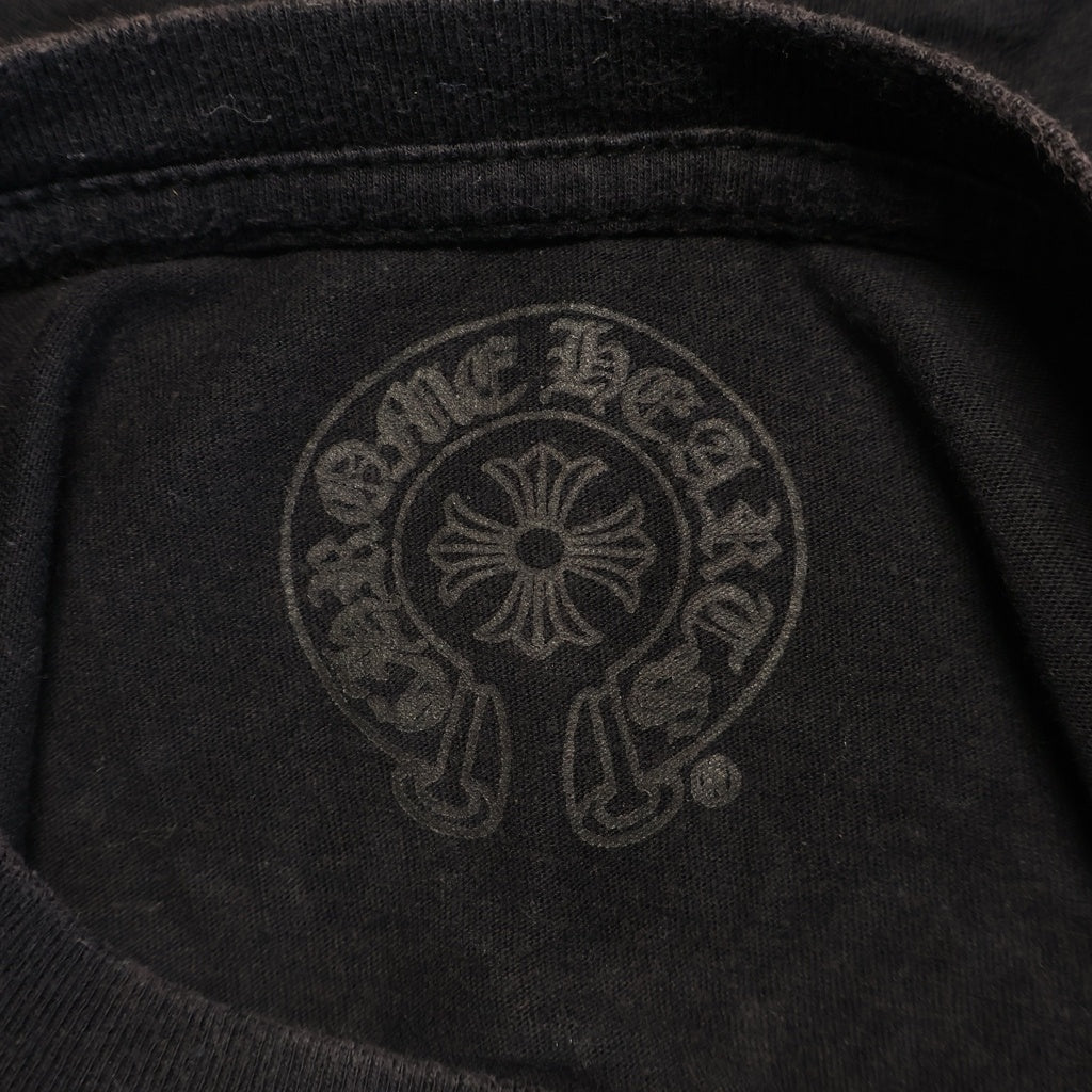 CHROME HEARTS(クロムハーツ) BACK HORSESHOE バックホースシュー クルーネック半袖Tシャツカットソー キッズ ブラック
