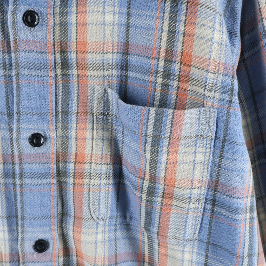 STUSSY(ステューシー) Dan Washed Cotton Plaid Shirt 総柄コットン 長袖ネルシャツ マルチカラー 1110344