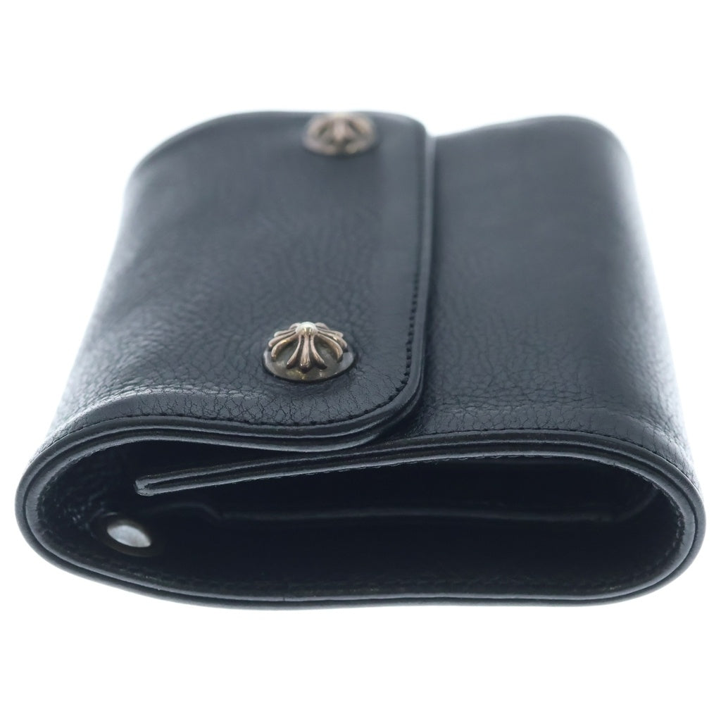 CHROME HEARTS(クロムハーツ) WAVE MINI ウェーブミニ レザーウォレット 財布 ブラック