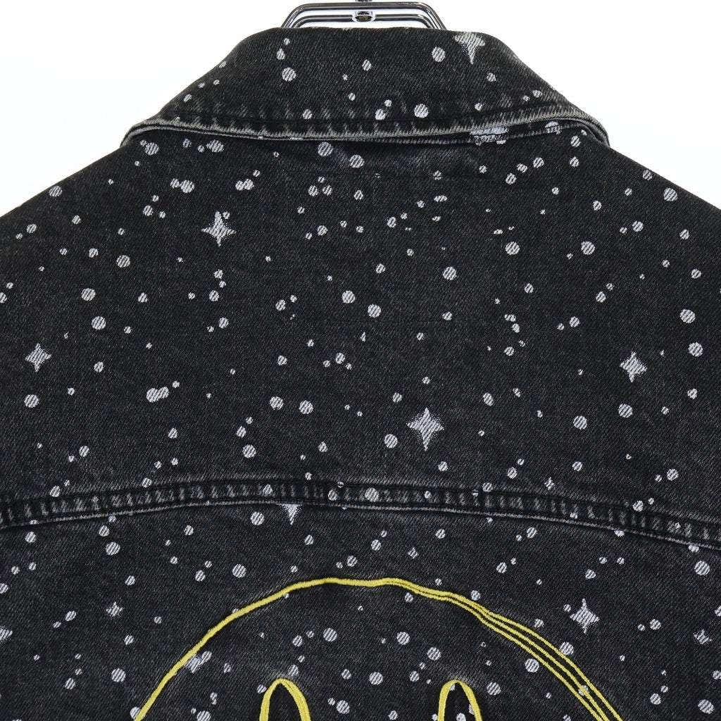 drew house(ドリューハウス) Starry Night Denim Jacket スターリー ナイト ペイント加工 デニムジャケット ブラック