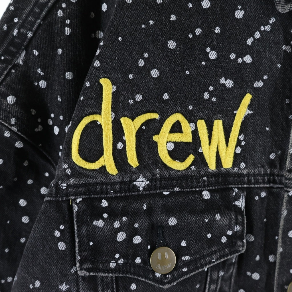 drew house(ドリューハウス) Starry Night Denim Jacket スターリー ナイト ペイント加工 デニムジャケット ブラック