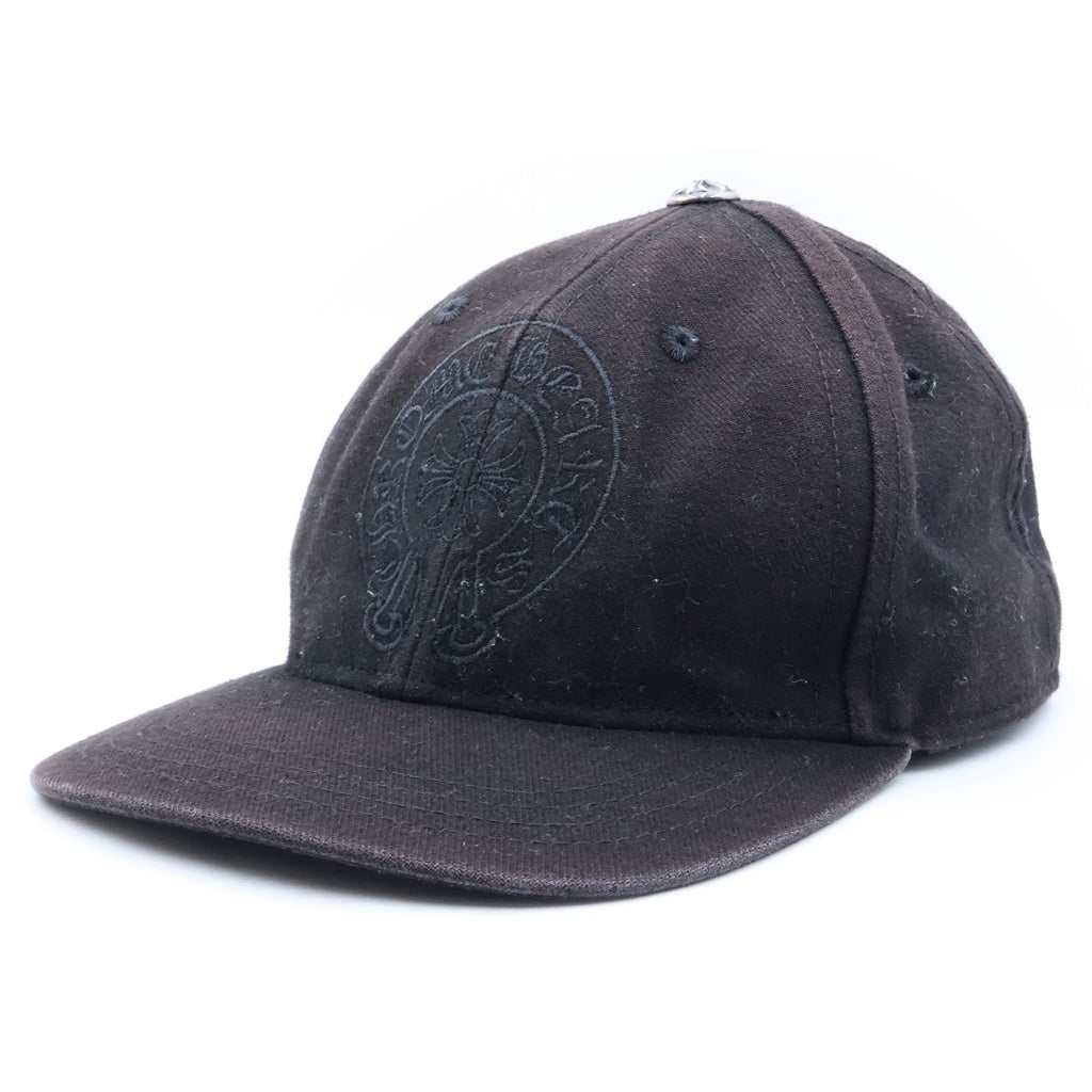 CHROME HEARTS(クロムハーツ) TRACKER CAP クロスボール ホースシュー刺繍 トラッカーキャップ ブラック