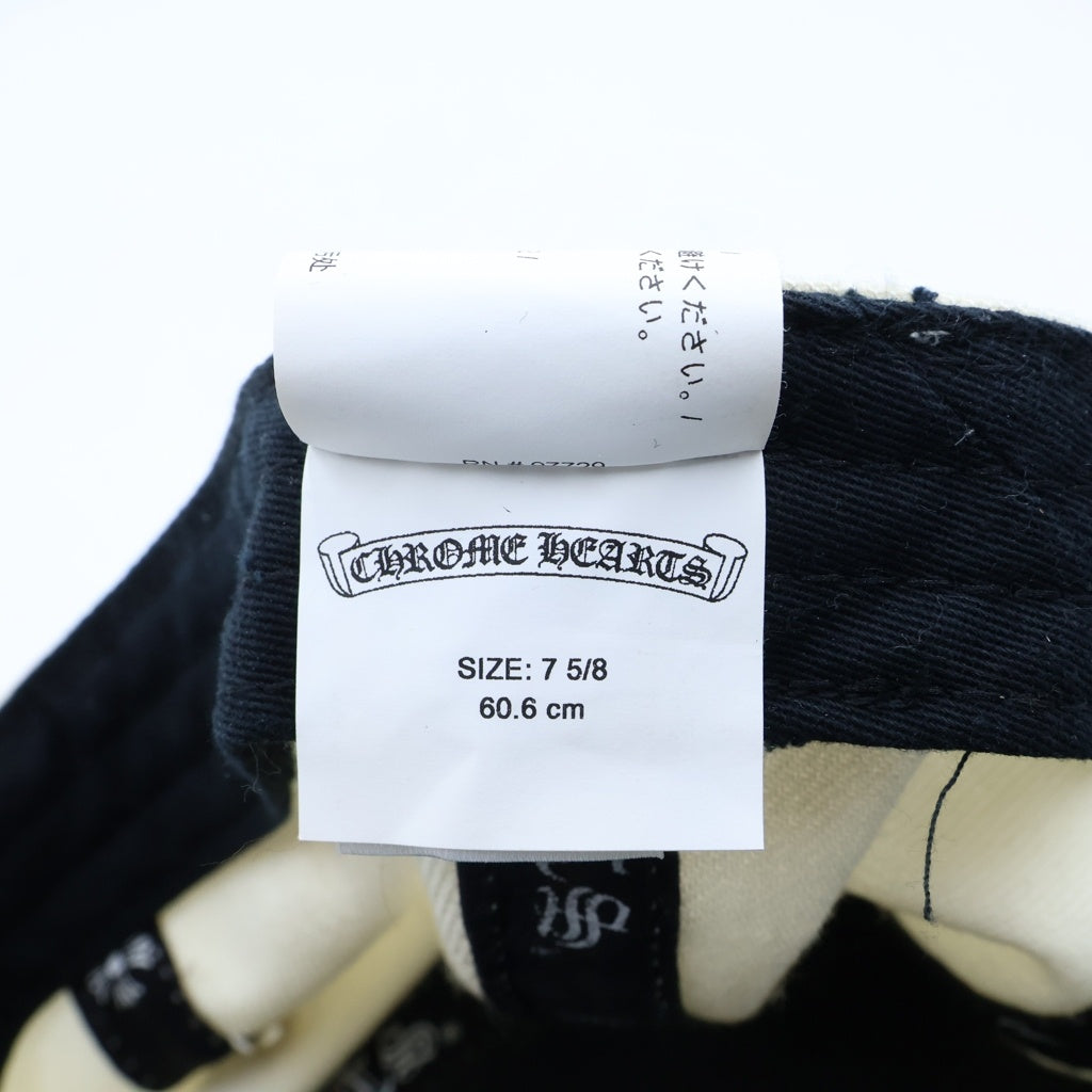 CHROME HEARTS(クロムハーツ) VINY HEART BASEBALL CAP ハート刺繍 クロスボール ベースボールキャップ レッド/ホワイト