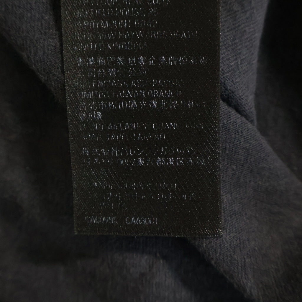 BALENCIAGA(バレンシアガ) 24SS Metal Logo Print メタルロゴプリント クルーネック長袖Tシャツカットソー ブラック 699191 TPV02