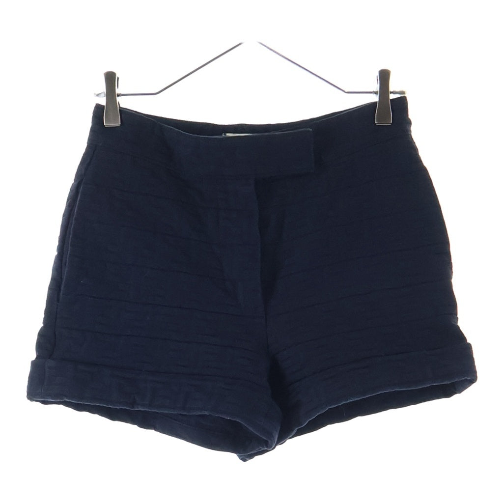 FENDI(フェンディ) Jacquard Denim Shorts ズッカ柄 デニムショーツ ブラック レディース FLP813 AQ93