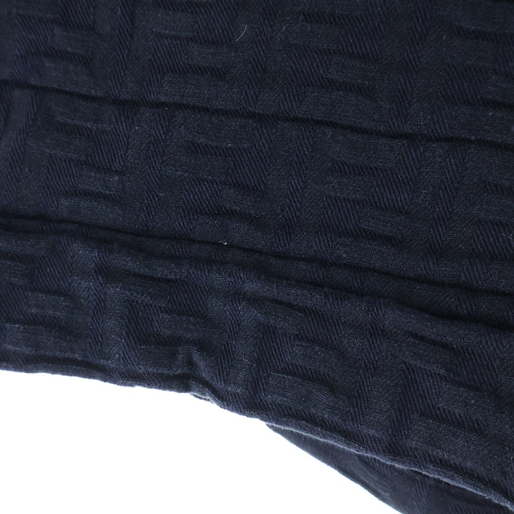 FENDI(フェンディ) Jacquard Denim Shorts ズッカ柄 デニムショーツ ブラック レディース FLP813 AQ93