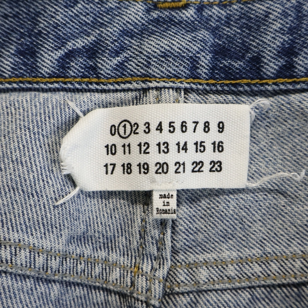 Maison Margiela(メゾンマルジェラ) 22SS コントラストポケット ジップフライ デニムパンツ インディゴ レディース S51LA0052