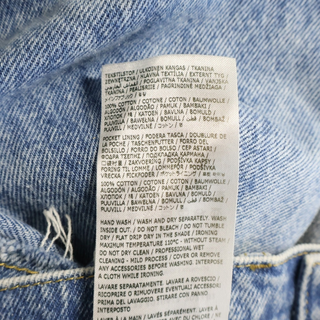 Maison Margiela(メゾンマルジェラ) サイドスラッシュディテール ジップフライ デニムパンツ インディゴ レディース S51LA0051