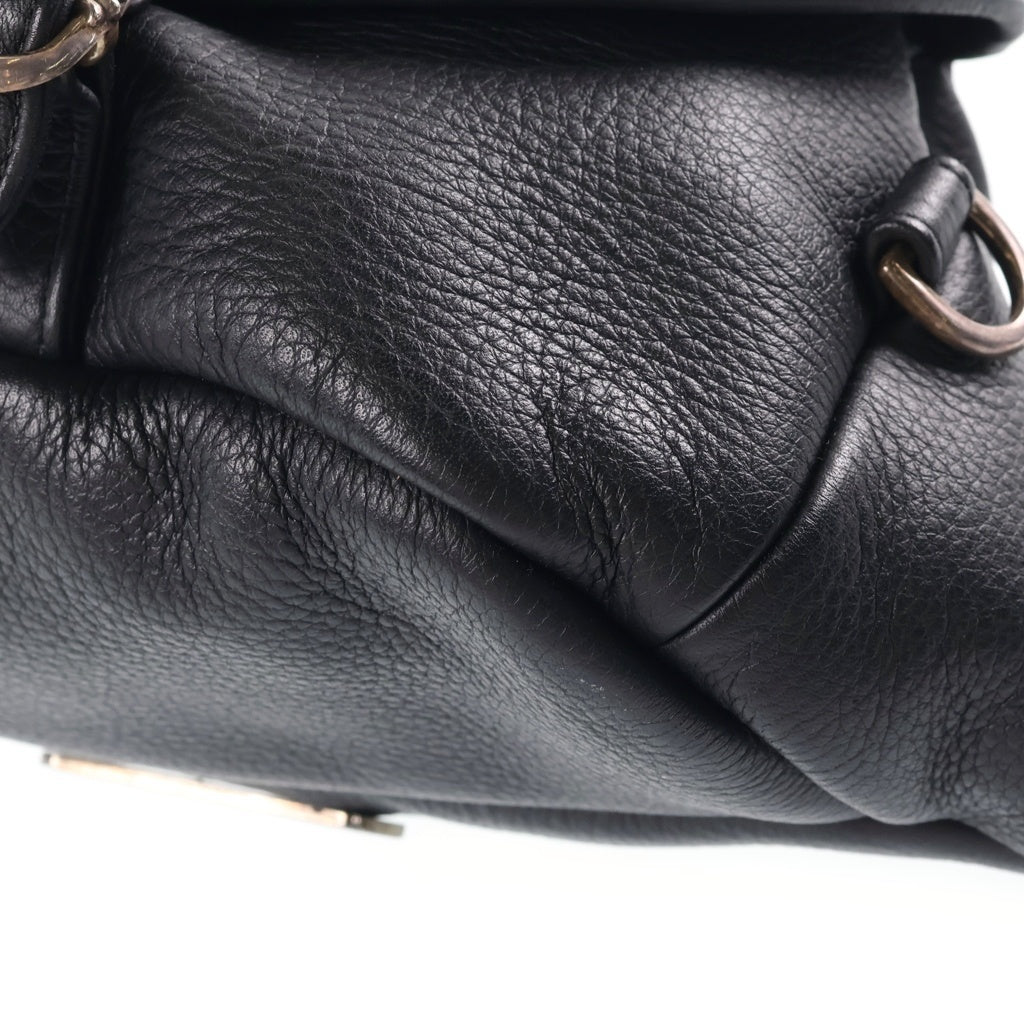 CHROME HEARTS(クロムハーツ) #1 SNAT PACK スナットパック ダガージップ ガンスリンガーベルト レザーウエストバッグ ブラック