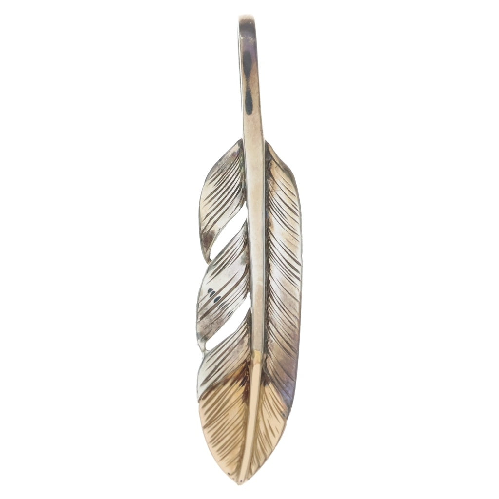 鷲見太郎(ワシミタロウ) K18 Flight Feather 01 先金 フライトフェザー ペンダントトップ シルバー/ゴールド