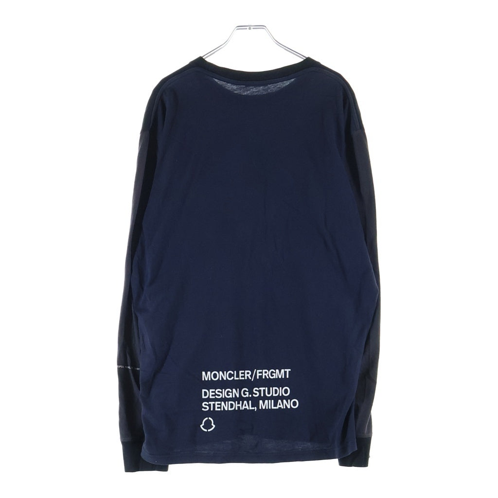 MONCLER(モンクレール) × FRAGMENT DESIGN MAGLIA フラグメント クルーネック長袖カットソー ブラック G209U8D00002