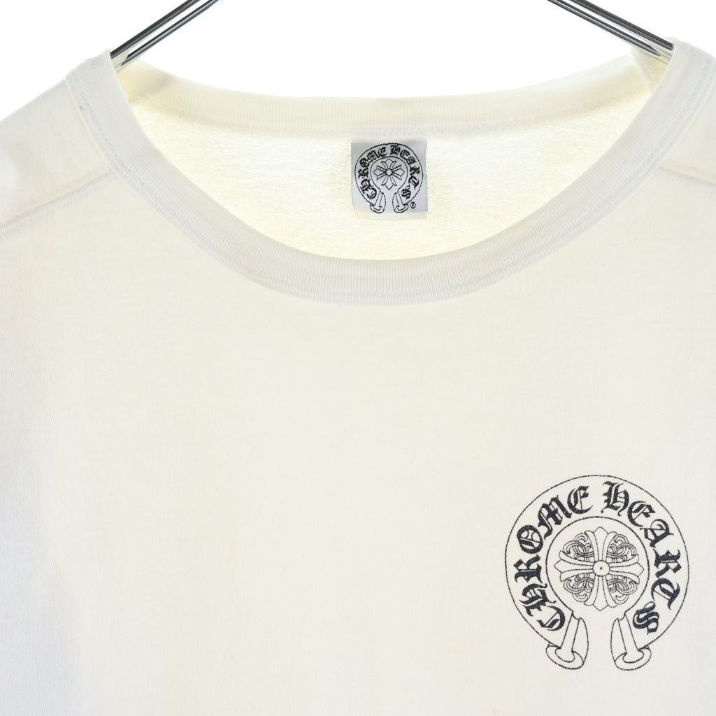 CHROME HEARTS(クロムハーツ) OLD Horseshoe SweatShirt オールド ホースシュー アームロゴ クルーネック長袖スウェットトレーナー ホワイト
