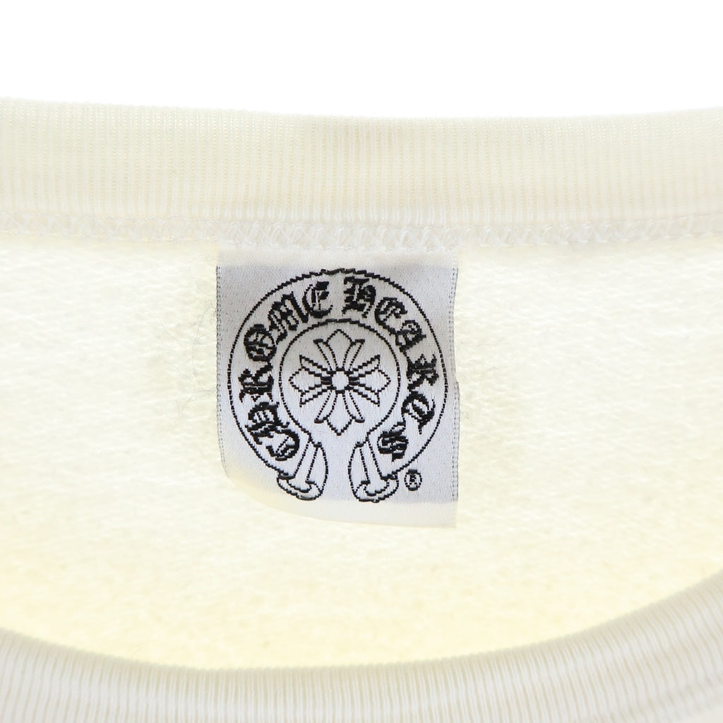 CHROME HEARTS(クロムハーツ) OLD Horseshoe SweatShirt オールド ホースシュー アームロゴ クルーネック長袖スウェットトレーナー ホワイト