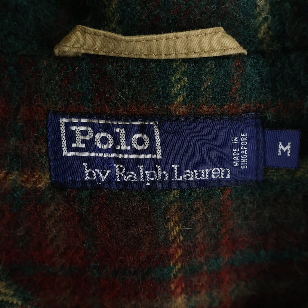 POLO RALPH LAUREN(ポロラルフローレン) ベルト付き 裏地ウールチェック フーデッドコート ベージュ P12-JRRL-KA-0714