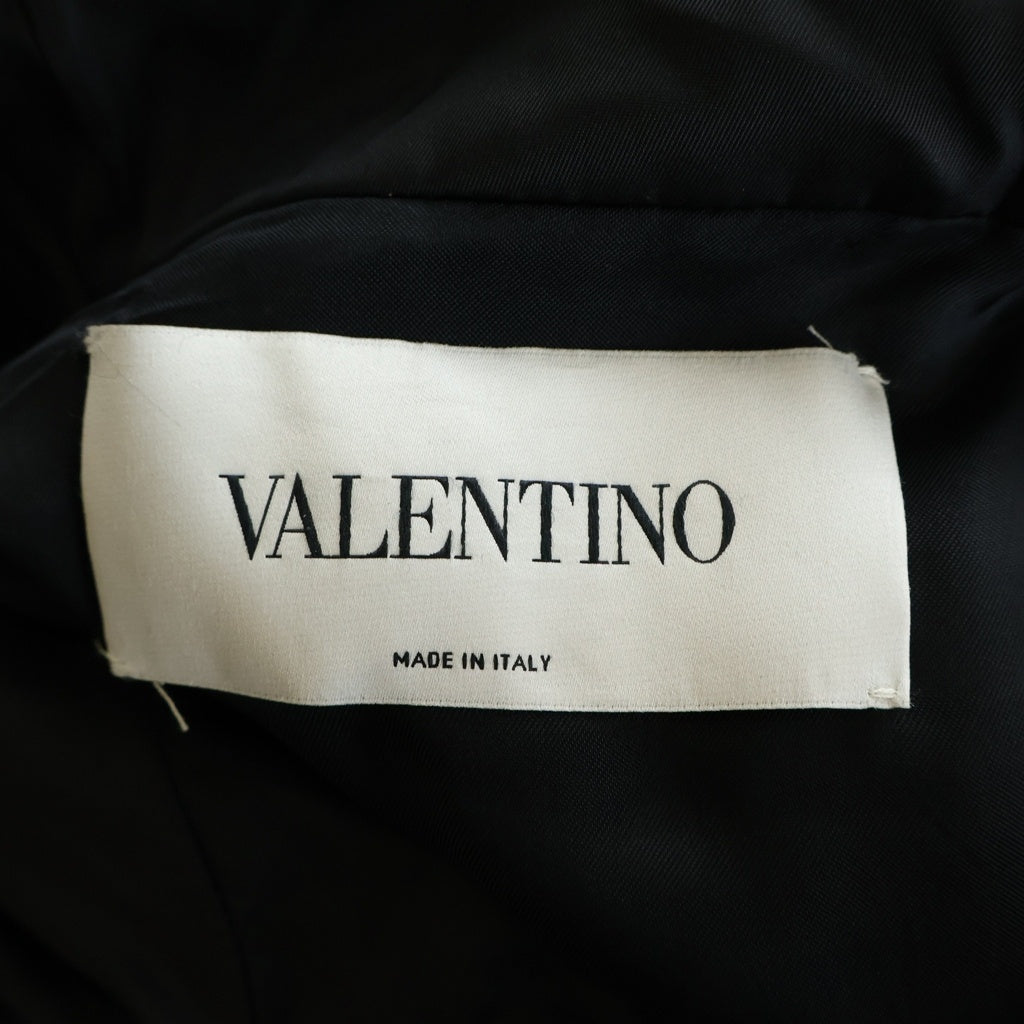 VALENTINO(ヴァレンティノ) VLTN ロゴプリント ナイロンコート ブラック QBCCK00S4AL