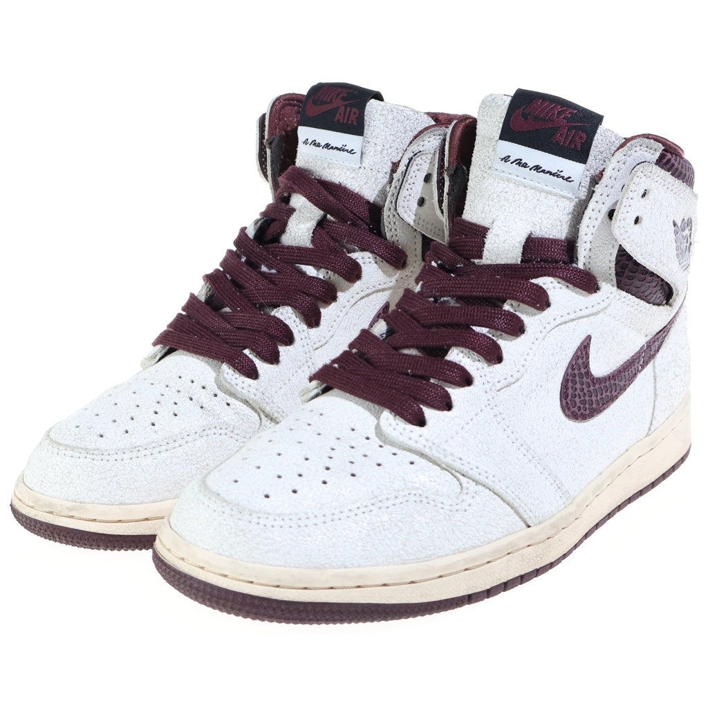 NIKE(ナイキ) ×A MA MANIERE AIR JORDAN 1 RETRO HIGH アママニエール エアジョーダン1 レトロ ハイカットスニーカー ホワイト/ブラウン DO7097-100