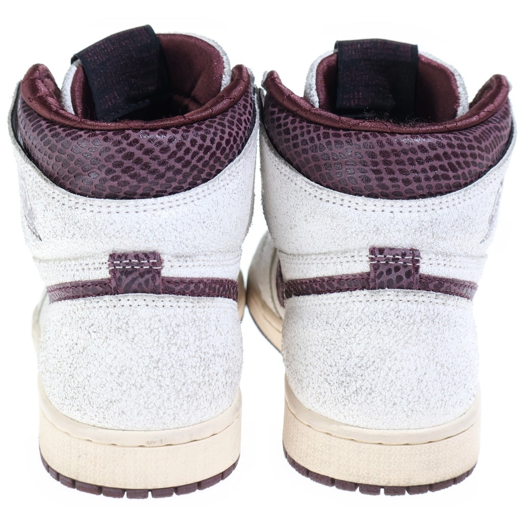 NIKE(ナイキ) ×A MA MANIERE AIR JORDAN 1 RETRO HIGH アママニエール エアジョーダン1 レトロ ハイカットスニーカー ホワイト/ブラウン DO7097-100