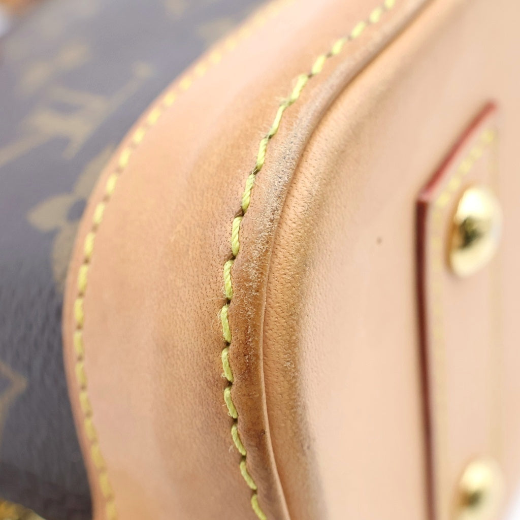 LOUIS VUITTON(ルイヴィトン) モノグラム アルマBB レザーハンドショルダーバッグ ブラウン M53152 レディース