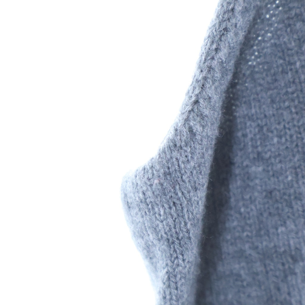 MM6 Maison Margiela(エムエムシックスメゾンマルジェラ) 21SS ロゴ刺繍 ノースリーブニットワンピース グレー レディース S52CT0585
