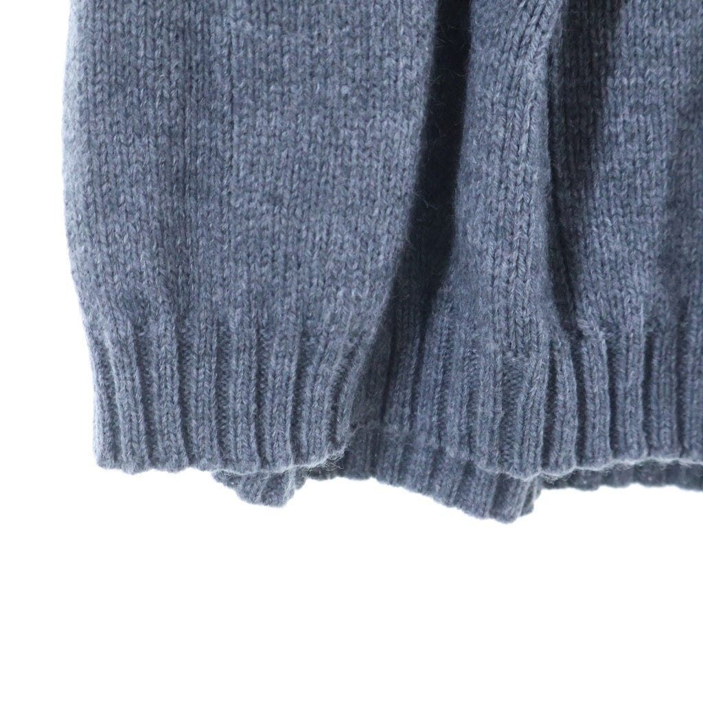 MM6 Maison Margiela(エムエムシックスメゾンマルジェラ) 21SS ロゴ刺繍 ノースリーブニットワンピース グレー レディース S52CT0585